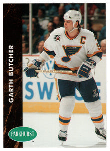 Garth Butcher - St. Louis Blues (NHL Hockey Card) 1991-92 Parkhurst # 374 Mint