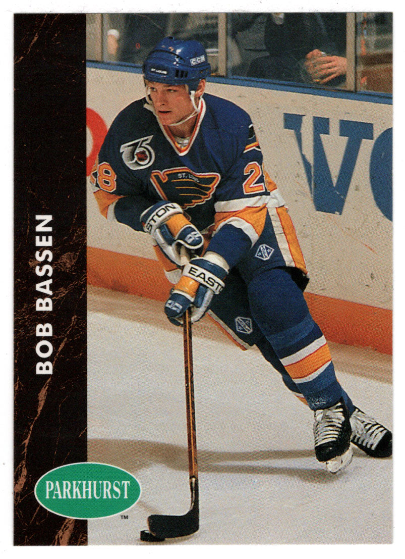 Bob Bassen - St. Louis Blues (NHL Hockey Card) 1991-92 Parkhurst # 379 Mint