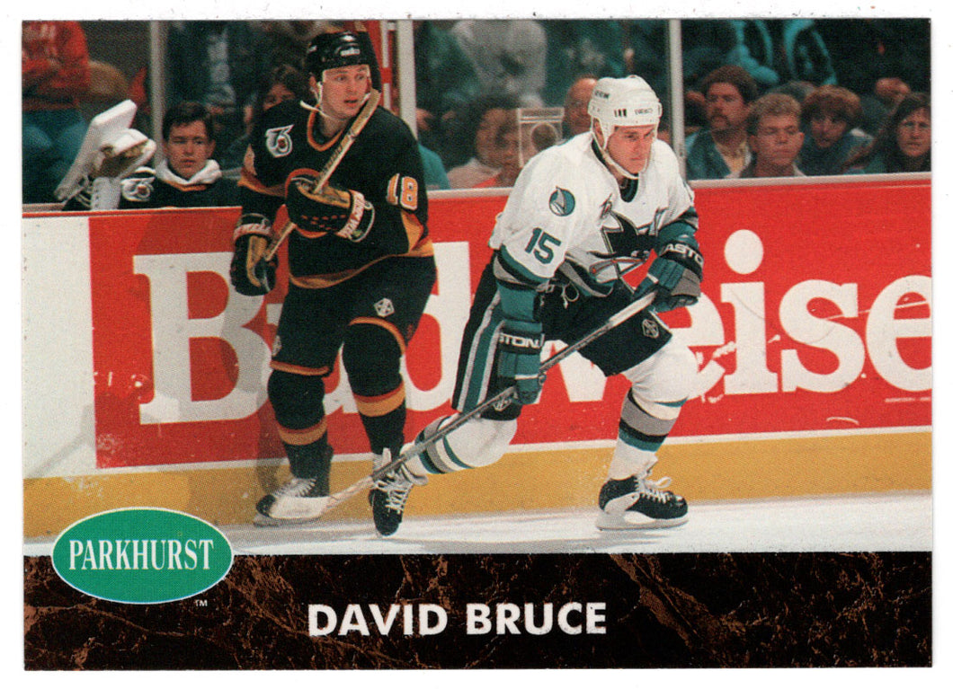 David Bruce RC - San Jose Sharks (NHL Hockey Card) 1991-92 Parkhurst # 384 Mint