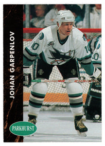 Johan Garpenlov - San Jose Sharks (NHL Hockey Card) 1991-92 Parkhurst # 385 Mint