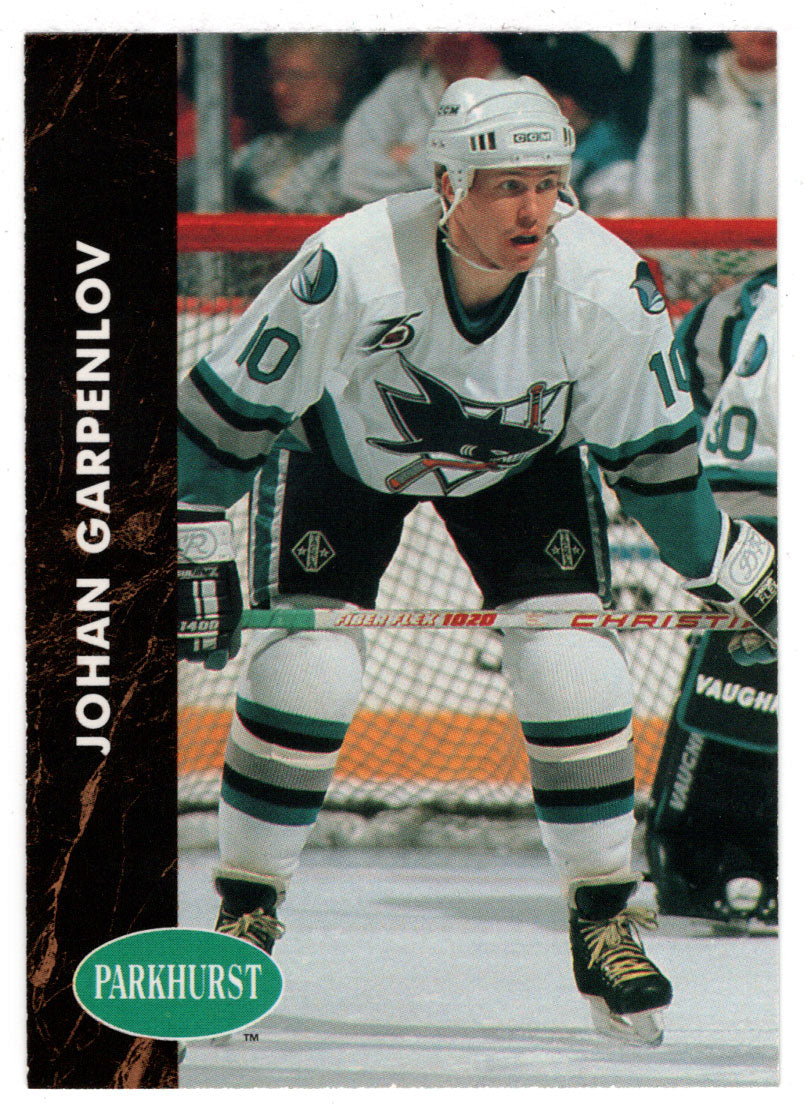Johan Garpenlov - San Jose Sharks (NHL Hockey Card) 1991-92 Parkhurst # 385 Mint
