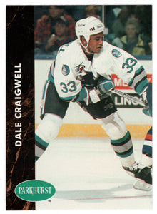 Dale Craigwell - San Jose Sharks (NHL Hockey Card) 1991-92 Parkhurst # 389 Mint