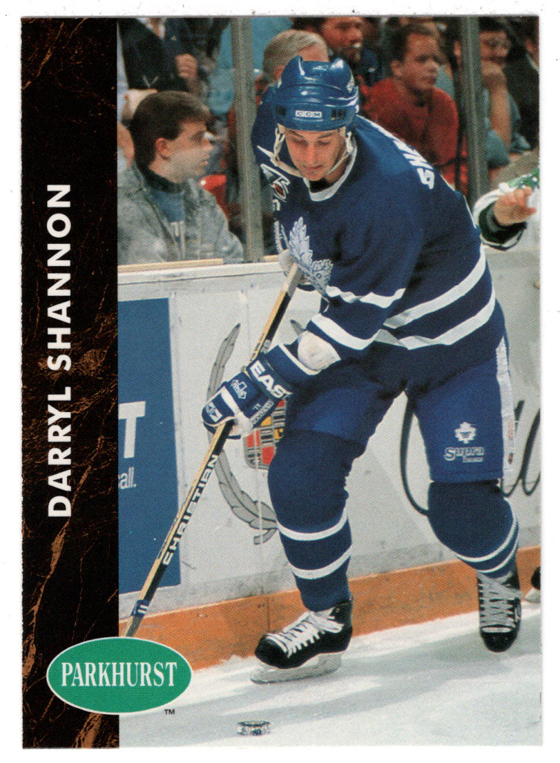 Darryl Shannon RC - Toronto Maple Leafs (NHL Hockey Card) 1991-92 Parkhurst # 390 Mint