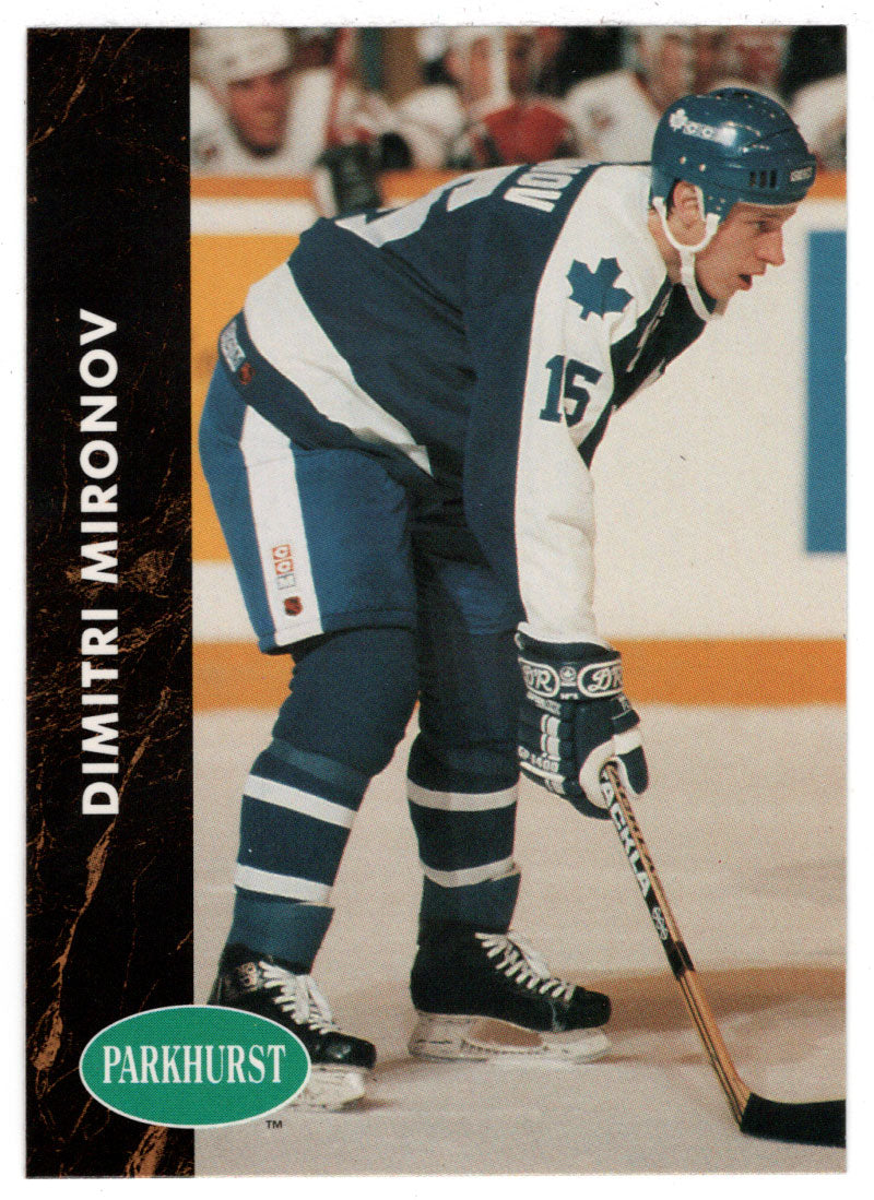 Dimitri Mironov - Toronto Maple Leafs (NHL Hockey Card) 1991-92 Parkhurst # 391 Mint