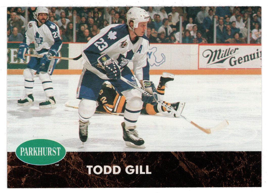 Todd Gill - Toronto Maple Leafs (NHL Hockey Card) 1991-92 Parkhurst # 393 Mint