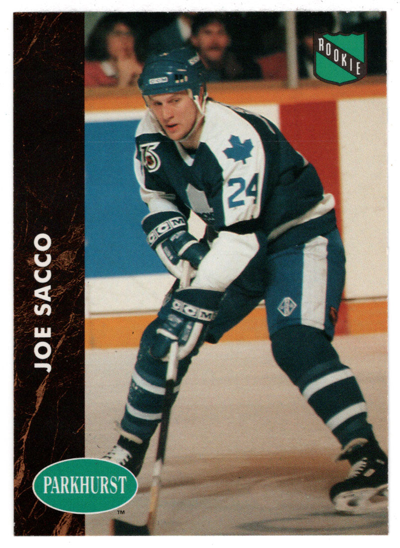 Joe Sacco RC - Toronto Maple Leafs (NHL Hockey Card) 1991-92 Parkhurst # 395 Mint