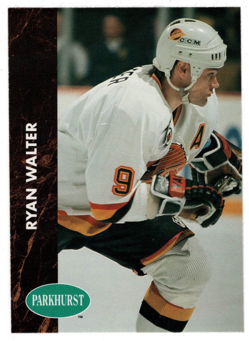Ryan Walter - Vancouver Canucks (NHL Hockey Card) 1991-92 Parkhurst # 401 Mint