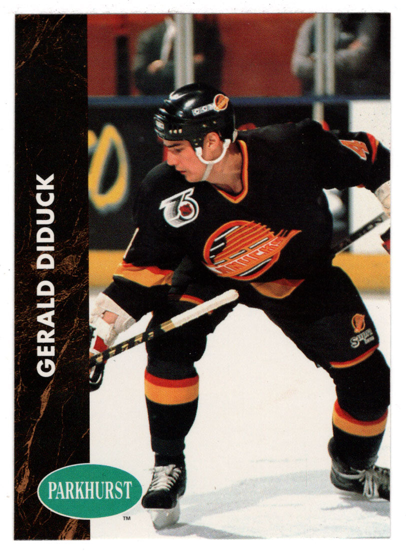 Gerald Diduck - Vancouver Canucks (NHL Hockey Card) 1991-92 Parkhurst # 407 Mint