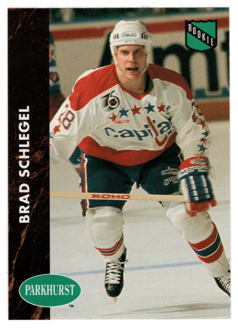 Brad Schlegel RC - Washington Capitals (NHL Hockey Card) 1991-92 Parkhurst # 413 Mint