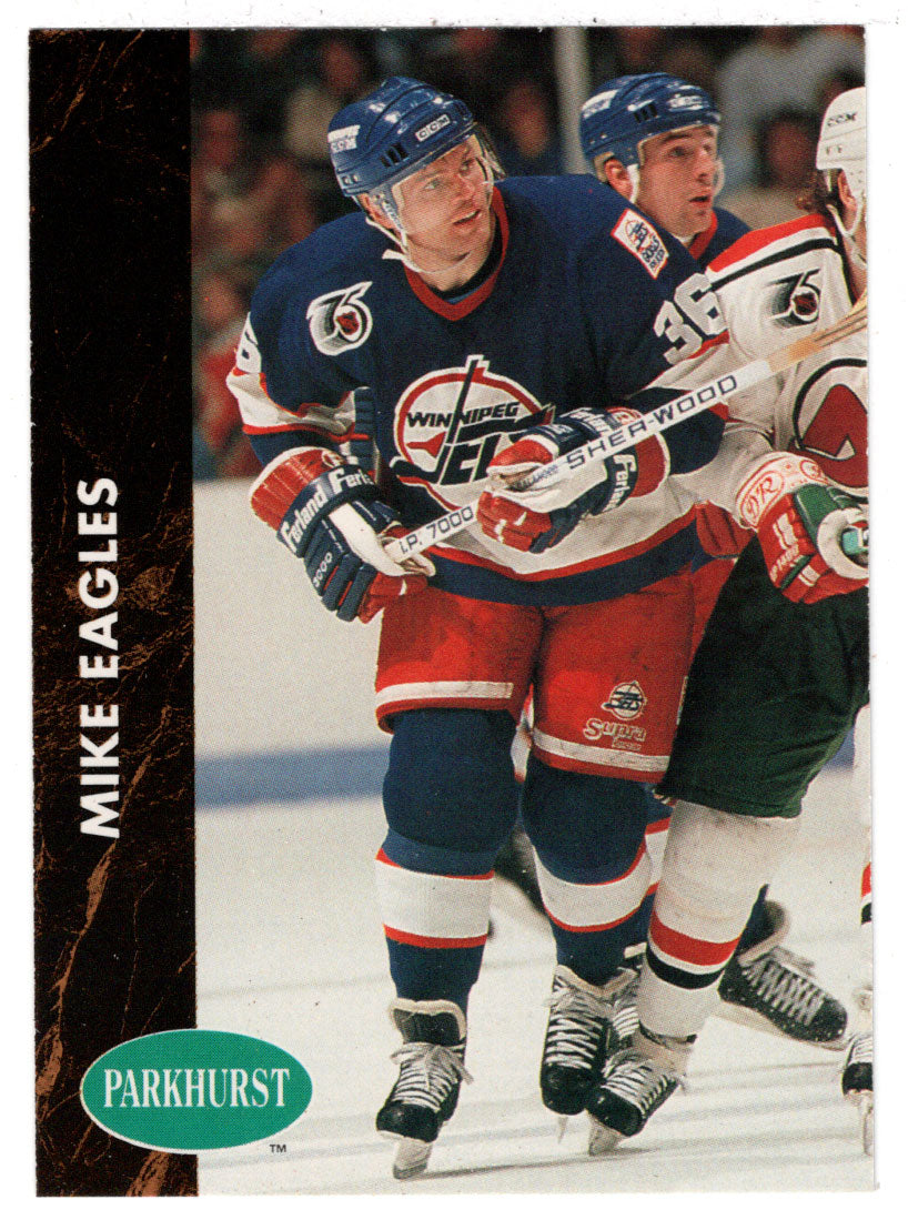 Mike Eagles - Winnipeg Jets (NHL Hockey Card) 1991-92 Parkhurst # 420 Mint