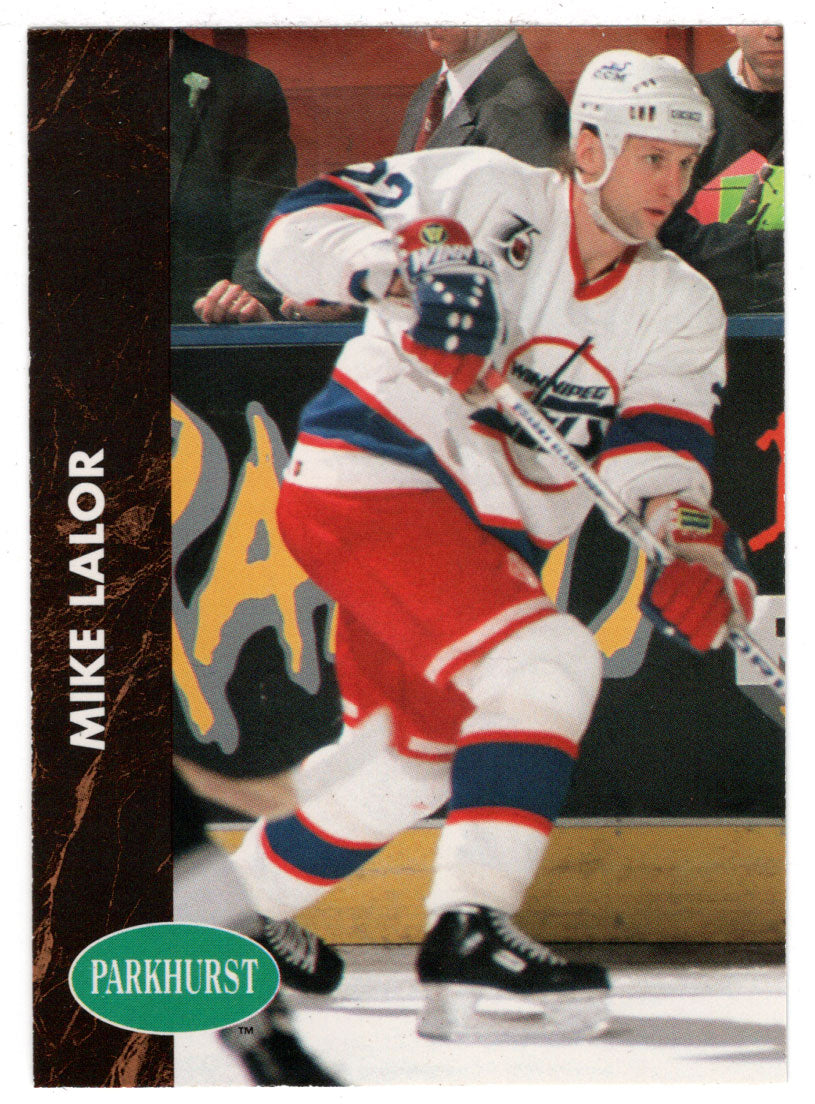 Mike Lalor - Winnipeg Jets (NHL Hockey Card) 1991-92 Parkhurst # 427 Mint