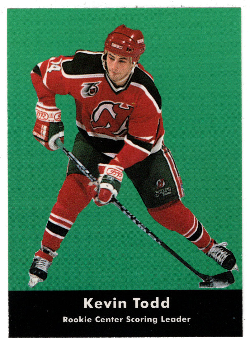 Kevin Todd - New Jersey Devils - Rookie League Leaders (NHL Hockey Card) 1991-92 Parkhurst # 444 Mint