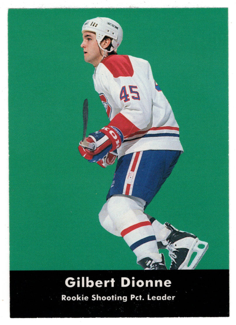 Gilbert Dionne - Montreal Canadiens - Rookie League Leaders (NHL Hockey Card) 1991-92 Parkhurst # 447 Mint