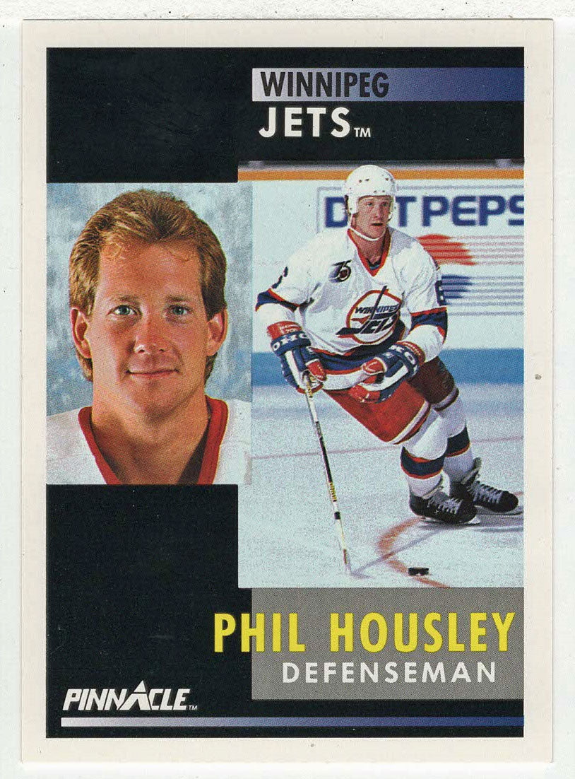 Phil Housley - Winnipeg Jets (NHL Hockey Card) 1991-92 Pinnacle # 4 Mint