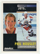 Phil Housley - Winnipeg Jets (NHL Hockey Card) 1991-92 Pinnacle # 4 Mint