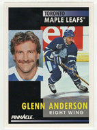 Glenn Anderson - Toronto Maple Leafs (NHL Hockey Card) 1991-92 Pinnacle # 12 Mint
