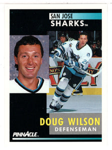 Doug Wilson - San Jose Sharks (NHL Hockey Card) 1991-92 Pinnacle # 13 Mint