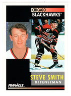Steve Smith - Chicago Blackhawks (NHL Hockey Card) 1991-92 Pinnacle # 18 Mint
