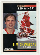 Tim Cheveldae - Detroit Red Wings (NHL Hockey Card) 1991-92 Pinnacle # 21 Mint