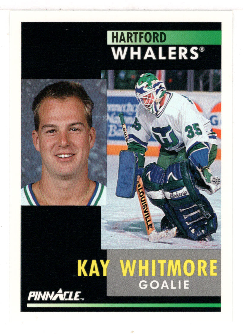 Kay Whitmore - Hartford Whalers (NHL Hockey Card) 1991-92 Pinnacle # 22 Mint