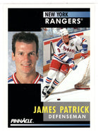James Patrick - New York Rangers (NHL Hockey Card) 1991-92 Pinnacle # 26 Mint