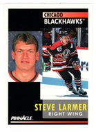 Steve Larmer - Chicago Blackhawks (NHL Hockey Card) 1991-92 Pinnacle # 29 Mint