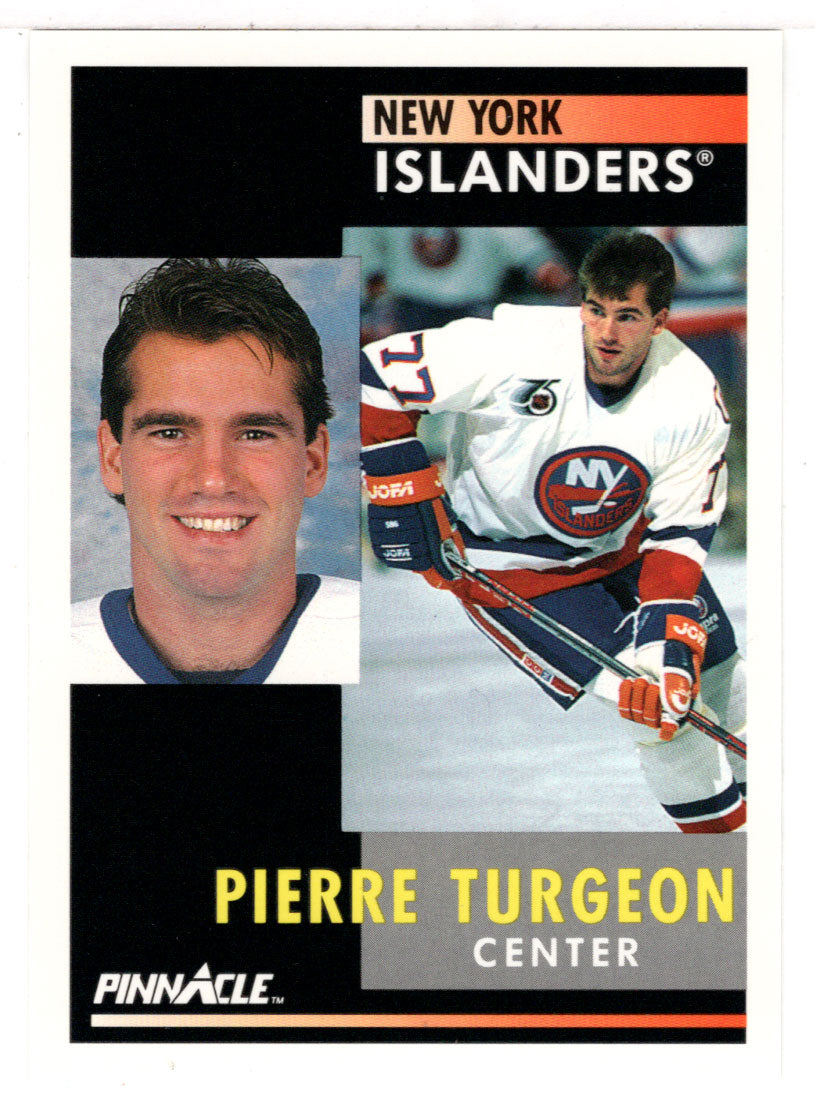 Pierre Turgeon - New York Islanders (NHL Hockey Card) 1991-92 Pinnacle # 30 Mint