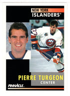 Pierre Turgeon - New York Islanders (NHL Hockey Card) 1991-92 Pinnacle # 30 Mint