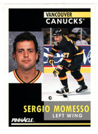 Sergio Momesso - Vancouver Canucks (NHL Hockey Card) 1991-92 Pinnacle # 34 Mint