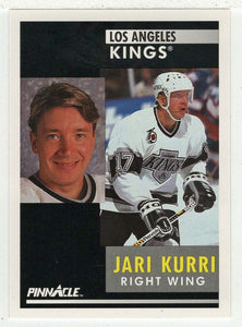 Jari Kurri - Los Angeles Kings (NHL Hockey Card) 1991-92 Pinnacle # 48 Mint