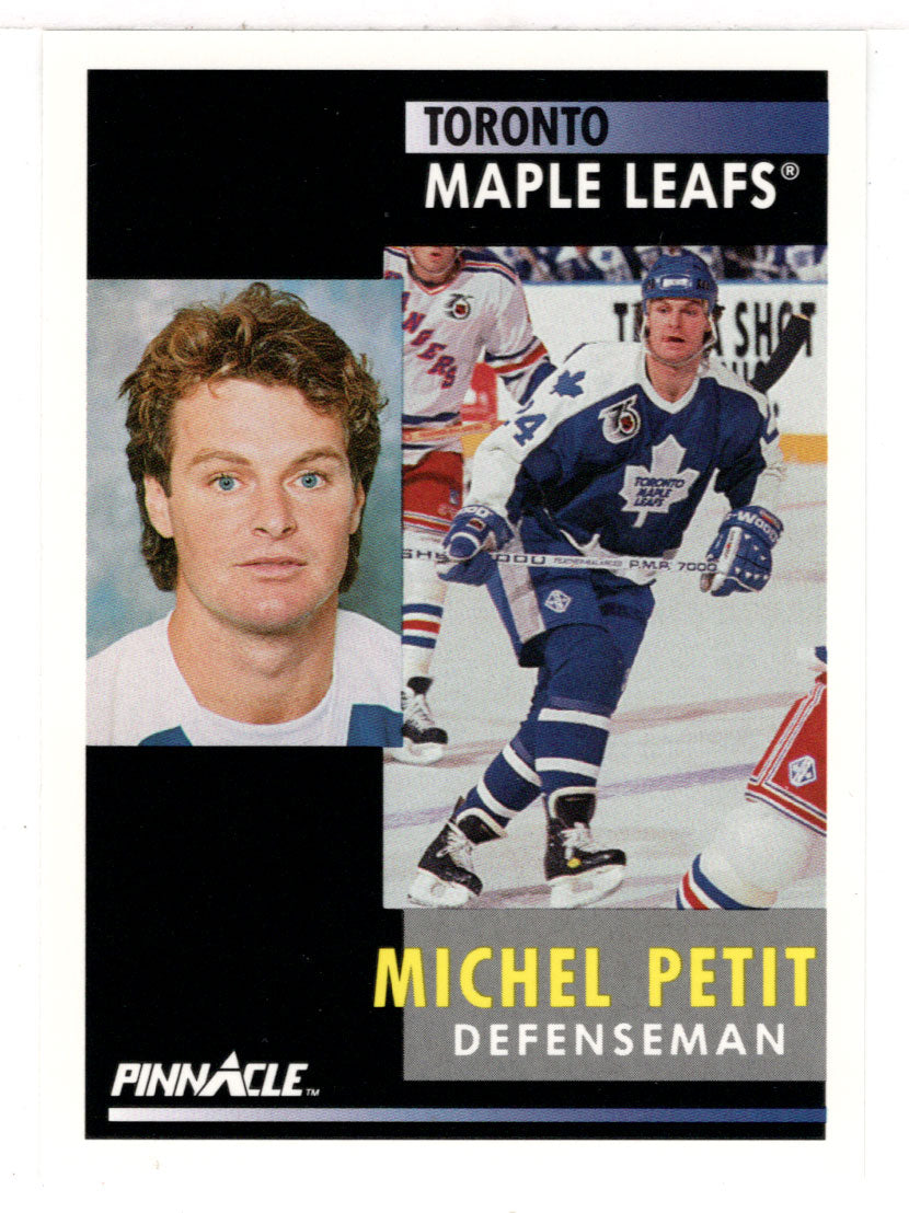 Michel Petit - Toronto Maple Leafs (NHL Hockey Card) 1991-92 Pinnacle # 49 Mint