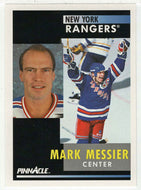 Mark Messier - New York Rangers (NHL Hockey Card) 1991-92 Pinnacle # 50 Mint