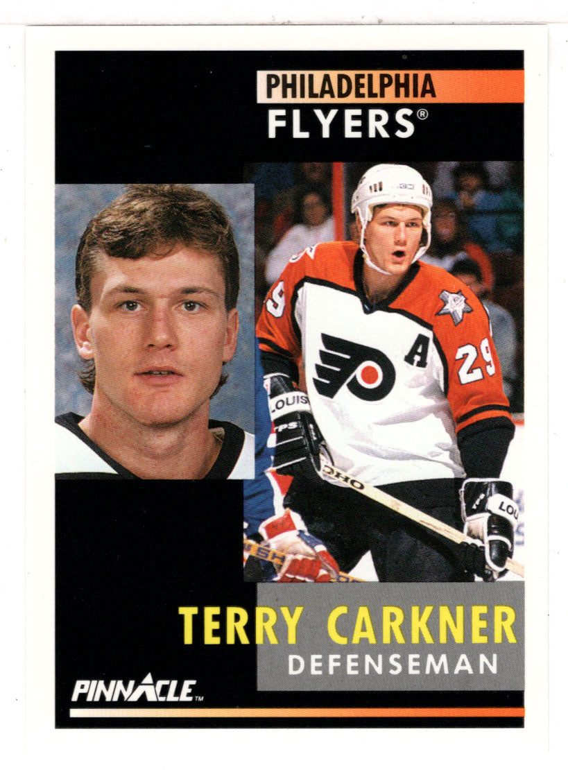Terry Carkner - Philadelphia Flyers (NHL Hockey Card) 1991-92 Pinnacle # 51 Mint