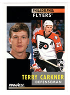 Terry Carkner - Philadelphia Flyers (NHL Hockey Card) 1991-92 Pinnacle # 51 Mint
