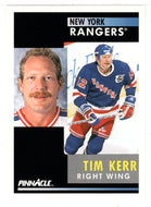 Tim Kerr - New York Rangers (NHL Hockey Card) 1991-92 Pinnacle # 52 Mint