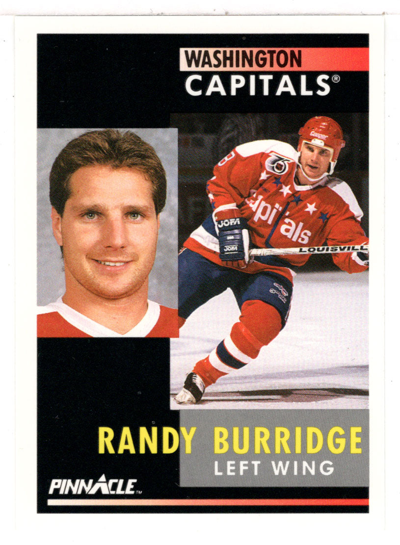 Randy Burridge - Washington Capitals (NHL Hockey Card) 1991-92 Pinnacle # 55 Mint