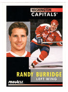 Randy Burridge - Washington Capitals (NHL Hockey Card) 1991-92 Pinnacle # 55 Mint