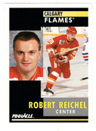 Robert Reichel - Calgary Flames (NHL Hockey Card) 1991-92 Pinnacle # 56 Mint