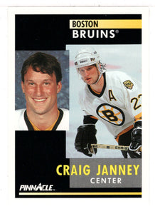 Craig Janney - Boston Bruins (NHL Hockey Card) 1991-92 Pinnacle # 57 Mint