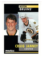 Craig Janney - Boston Bruins (NHL Hockey Card) 1991-92 Pinnacle # 57 Mint
