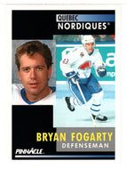 Bryan Fogarty - Quebec Nordiques (NHL Hockey Card) 1991-92 Pinnacle # 59 Mint