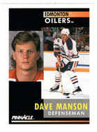 Dave Manson - Edmonton Oilers (NHL Hockey Card) 1991-92 Pinnacle # 62 Mint
