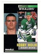 Bobby Holik - Hartford Whalers (NHL Hockey Card) 1991-92 Pinnacle # 65 Mint