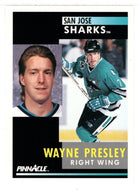 Wayne Presley - San Jose Sharks (NHL Hockey Card) 1991-92 Pinnacle # 68 Mint