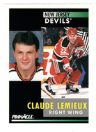Claude Lemieux - New Jersey Devils (NHL Hockey Card) 1991-92 Pinnacle # 70 Mint