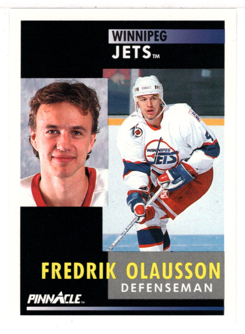 Fredrik Olausson - Winnipeg Jets (NHL Hockey Card) 1991-92 Pinnacle # 74 Mint