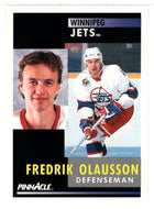 Fredrik Olausson - Winnipeg Jets (NHL Hockey Card) 1991-92 Pinnacle # 74 Mint