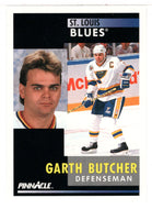 Garth Butcher - St. Louis Blues (NHL Hockey Card) 1991-92 Pinnacle # 85 Mint