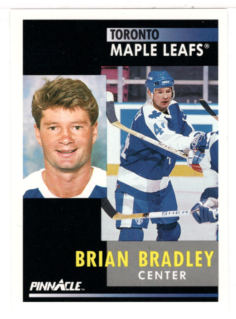 Brian Bradley - Toronto Maple Leafs (NHL Hockey Card) 1991-92 Pinnacle # 90 Mint