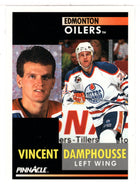 Vincent Damphousse - Edmonton Oilers (NHL Hockey Card) 1991-92 Pinnacle # 91 Mint